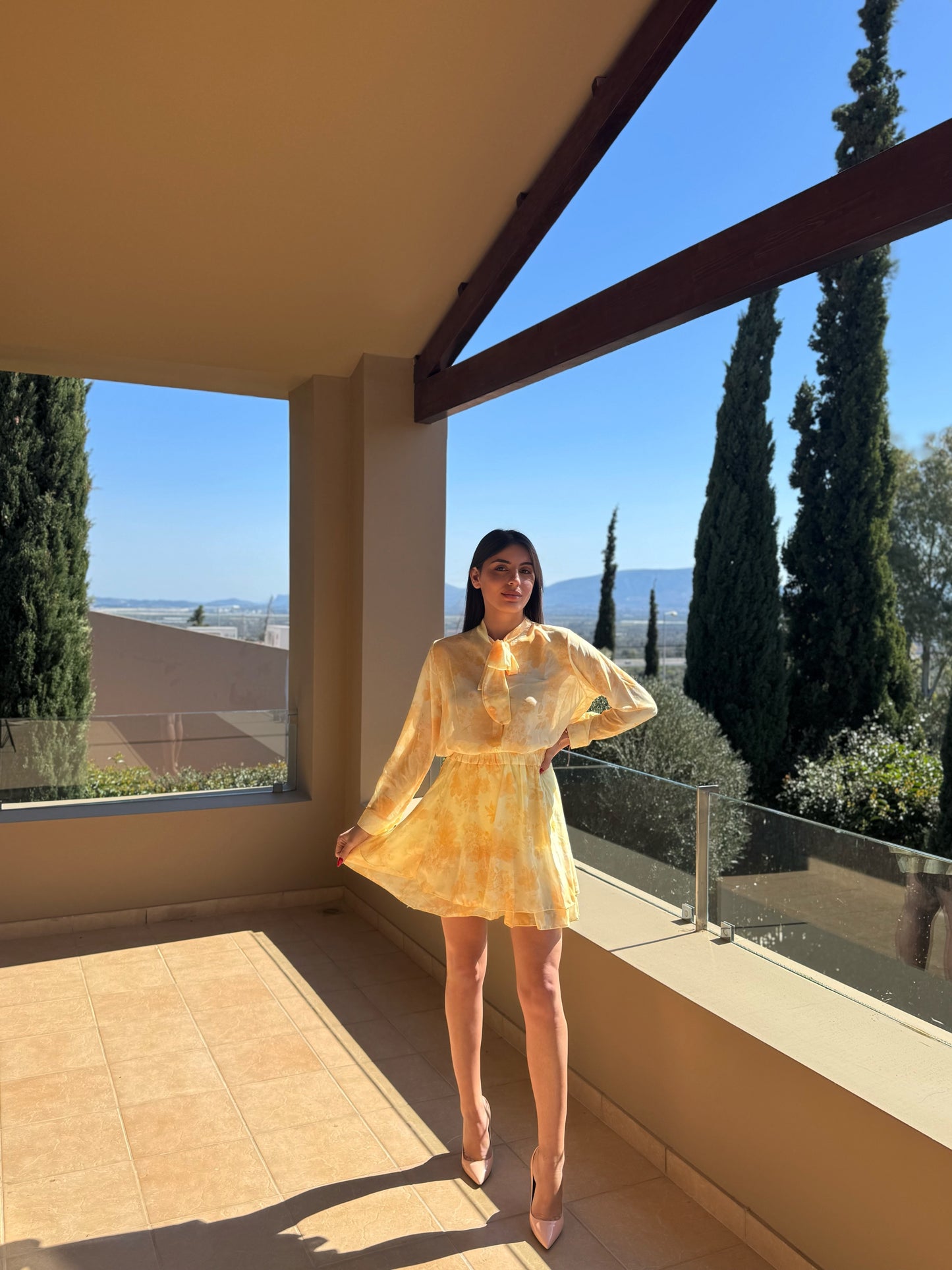 Σετ φλοραλ σε κίτρινη απόχρωση