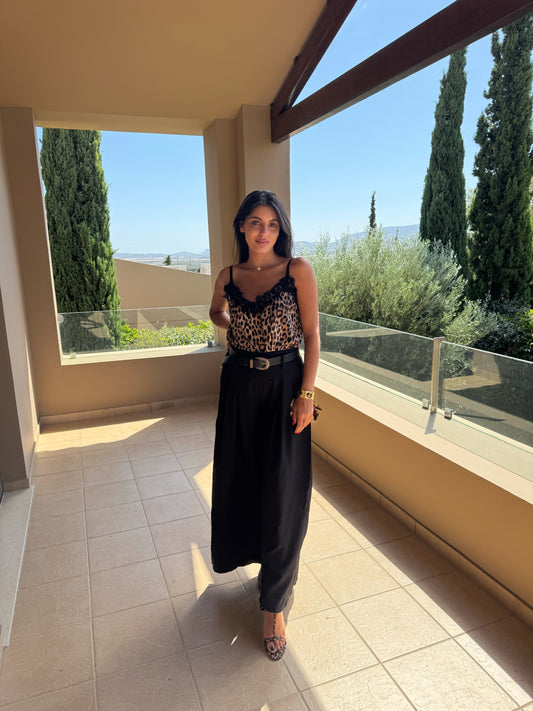 Παντελόνα Black Grace Palazzo